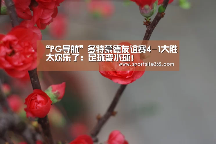 “PG导航”多特蒙德友谊赛4-1大胜 太欢乐了:足球变水球!(图1) PG导航